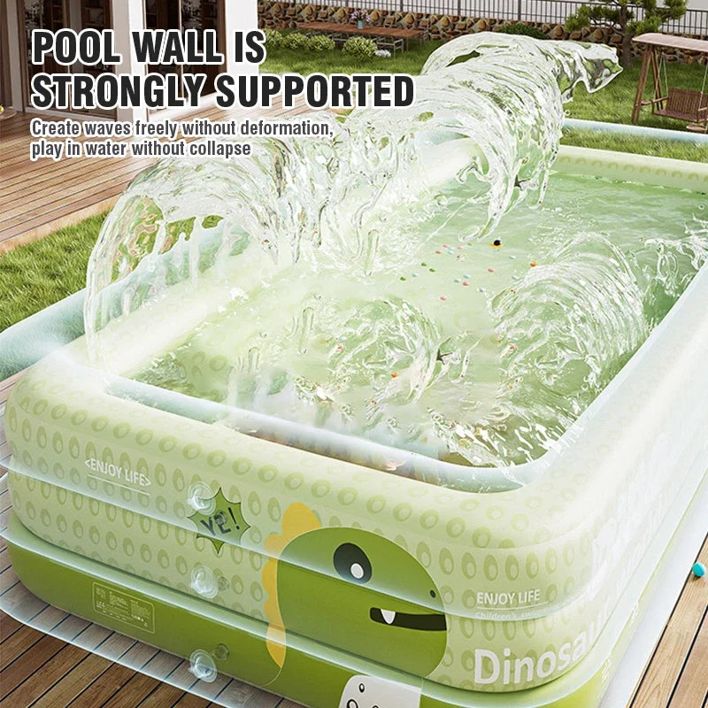 1.5-2.6M Inflatable Pool &ndash; Thickened PVC Durability