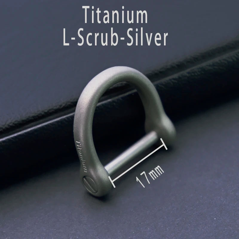 Luxury Titanium Keychain - Ultra Lightweight Carabiner for Men Titanium-L-M-S