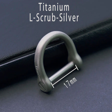 Luxury Titanium Keychain - Ultra Lightweight Carabiner for Men Titanium-L-M-S