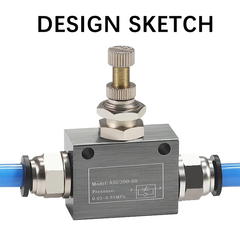 ASC100 Pneumatic Throttle Valve &ndash; Adjustable Flow Rate