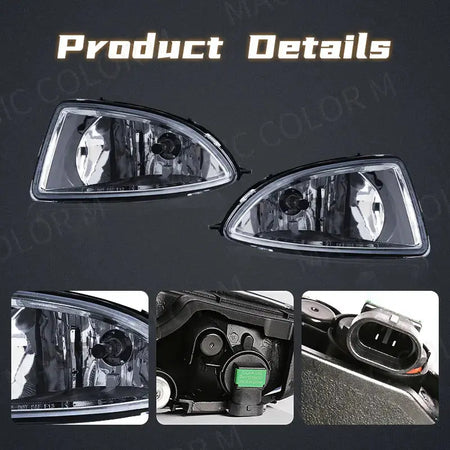 For Honda Civic 2004 2005 Fog Light Lamp Daytime Running Headlight Halogen Front Bumper Auto Car Light Assembly Switch Wires 12v by InterCyprus Trading Ltd