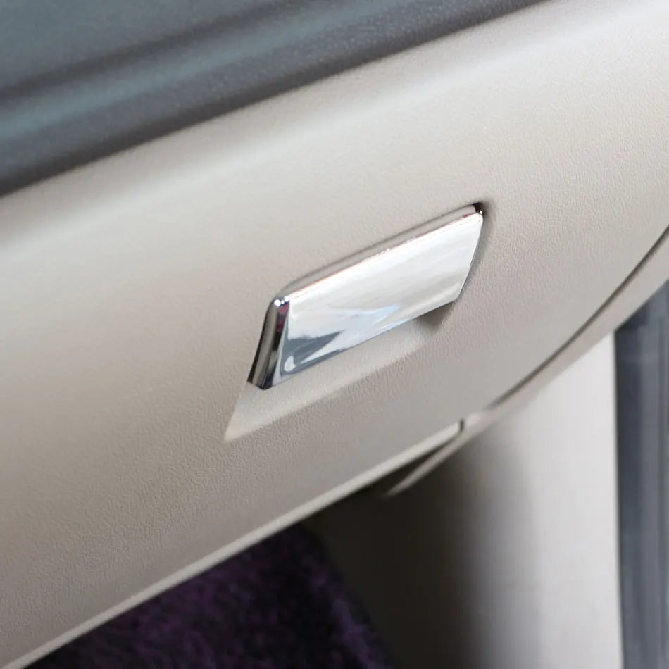Copertura per Trim del Cassetto Portaoggetti per Ford Focus 2 MK2 Accessorio Interno in ABS Cromo con Installazione Facile