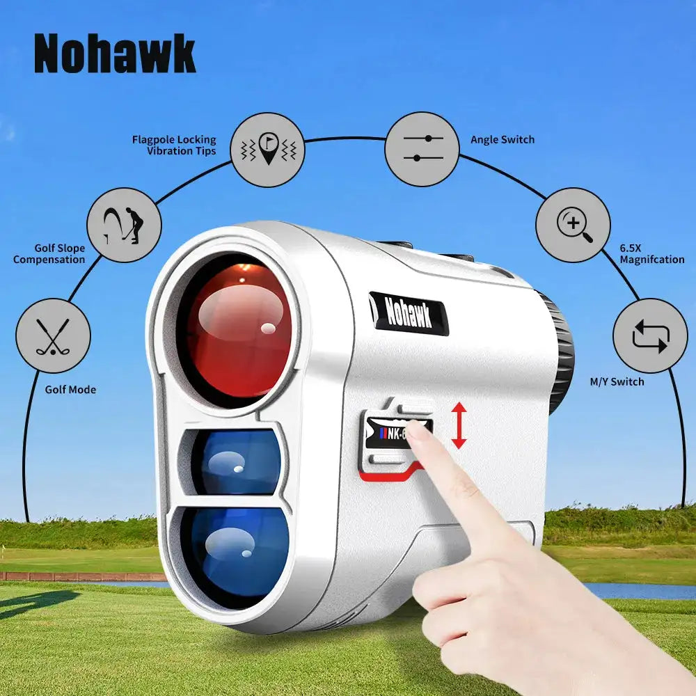 Nohawk Golf Rangefinder Flag Lock Slope Distance Monocular Golf Rechargeable / 1500m