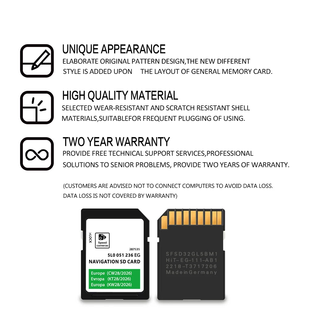 Skoda Octavia Fabia Yeti Kodiaq SD Card 2026 &ndash; Europe Map
