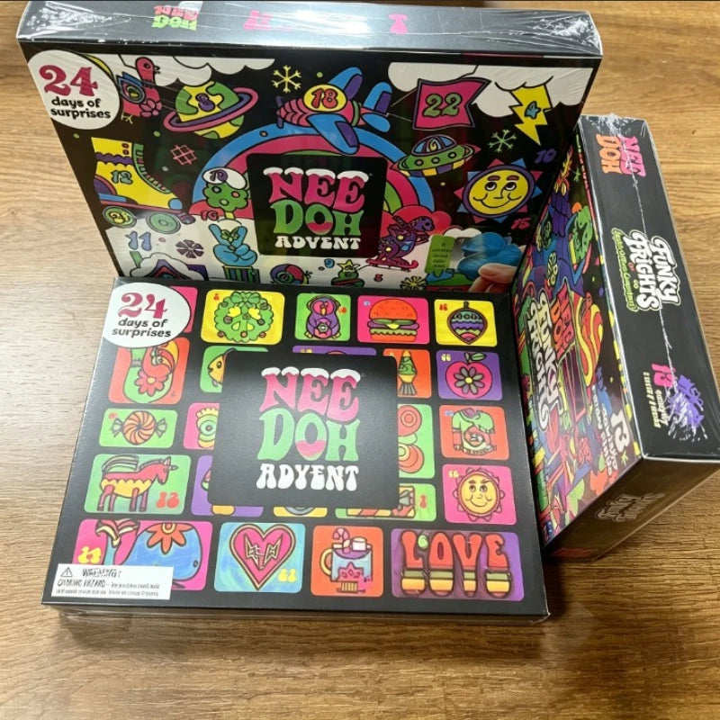 Stress Relief Advent Calendar With 3D PVC Fidget Dolls