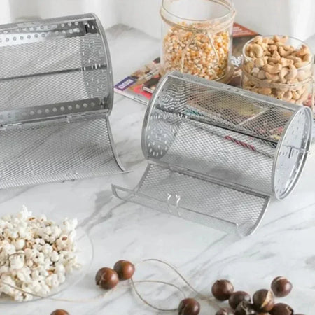 Stainless Steel Rotary Baking Cage &ndash; Non-Stick and Easily Cleaned