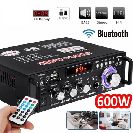 LEEDOAR 300W Digital HIFI Stereo Power Amplifier - Dual Channel Audio Experience