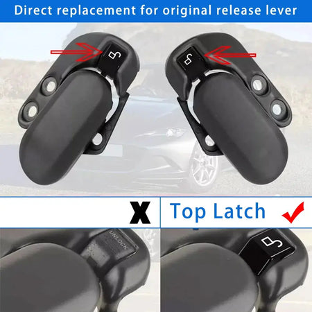 2 Door Top Latch Rebuild Kit For 1990-2005 Mazda Miata MX-5 Convertibles Black/Red by InterCyprus Trading Ltd