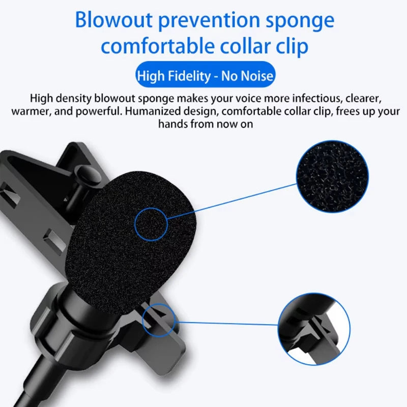 Opansten Clip-On Lavalier USB-C Microphone &ndash; Condenser