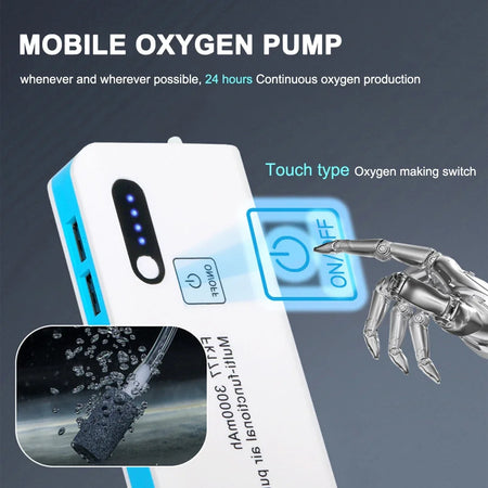 3000mAh USB Oxygen Air Pump &ndash; Portable Aquarium Aerator