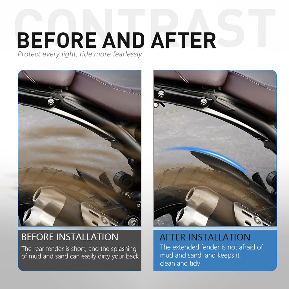 Star Moon Knight Speed 400 Rear Fender Extension for 2024-2025 Motorcycle Mudguard Hugger