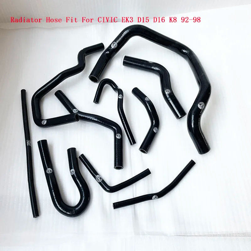 Kylarslangkit för Honda Civic EK3 D15 D16 EG 92-00 silikon högtemperatur kylslangar