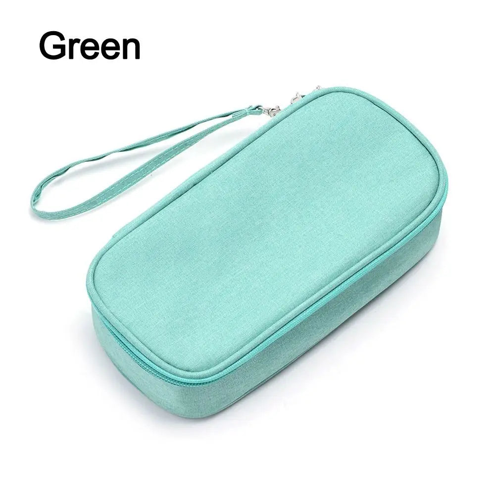 Portable Diabetic Insulin Cooling Bag &ndash; Carry On Cooler empty bag-green