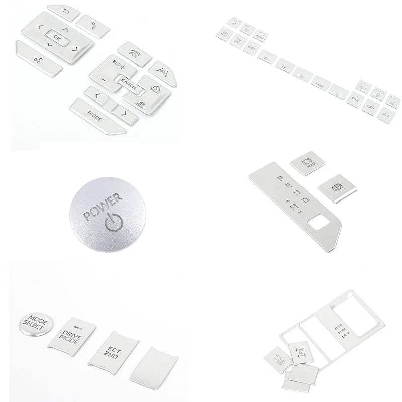 Σετ Εσωτερικού από Ανοξείδωτο Ατσάλι Ασημί για Toyota LC250 Prado 2024