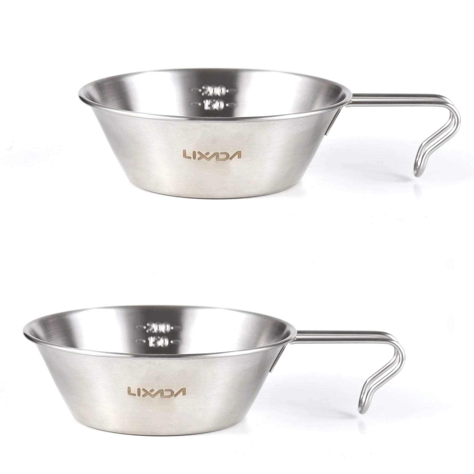 Lixada Sierra Cup Syrah Bowl 200ml 500ml &ndash; Durable Outdoor 200ml 2pcs style01