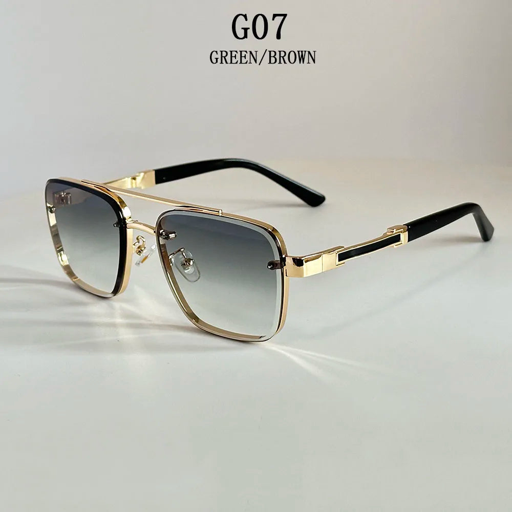 2025 New Square Sunglass &ndash; Vintage Anti UV Protection G07 / CHINA / As the picture