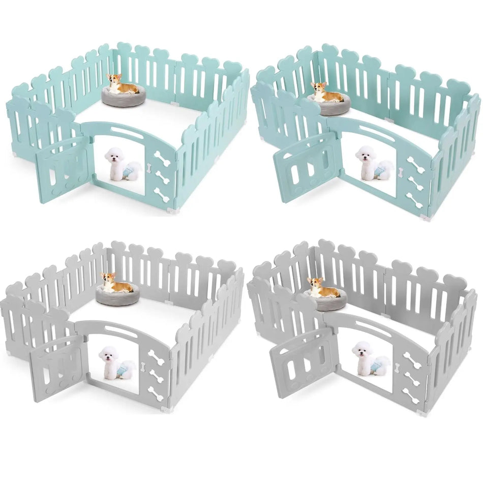 Hundbur 60cm Låsbar Dörr 3 5 7 Paneler Återvunnen Plast