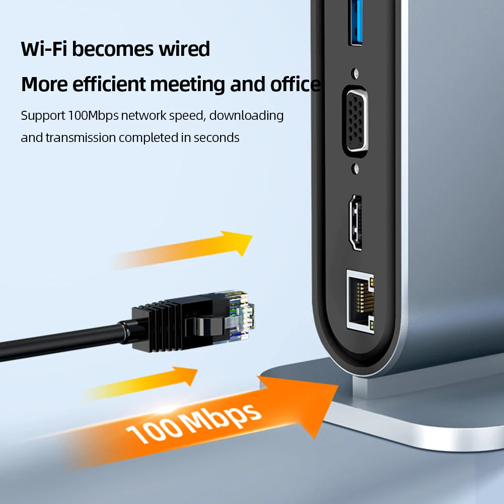 USB C Docking Station PD 100W USB C Hub &ndash; 4K HDMI Output