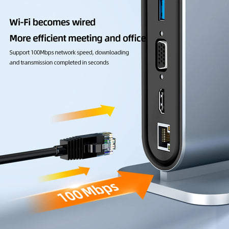 USB C Docking Station PD 100W USB C Hub &ndash; 4K HDMI Output