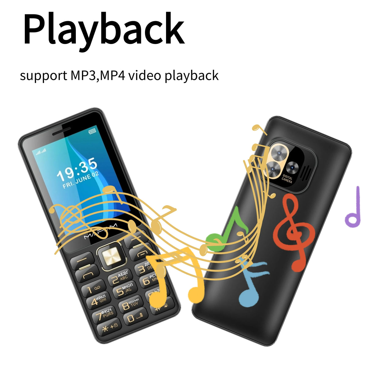 Mafam H7350 2G Classic Feature Phone &ndash; Triple SIM And Torch