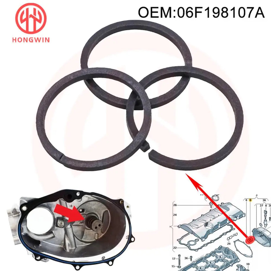 Sello de aceite del alojamiento de la cadena de distribución O-Ring para Audi A1 A3 A4 A6