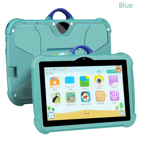 Kids Tablet 7 Inch 5G WiFi Android 13 Quad Core - Ultra Slim Blue / CHINA