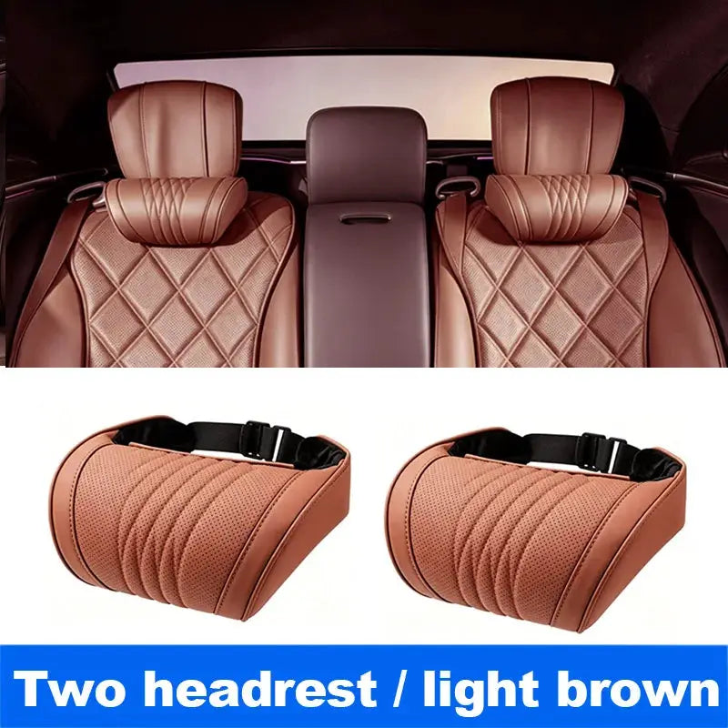 Vtear Universal Car Neck Lumbar Cushion Memory Foam Support Pillow Anti-Scratch Seat Parts Interior Modification Accessories by InterCyprus Trading Ltd