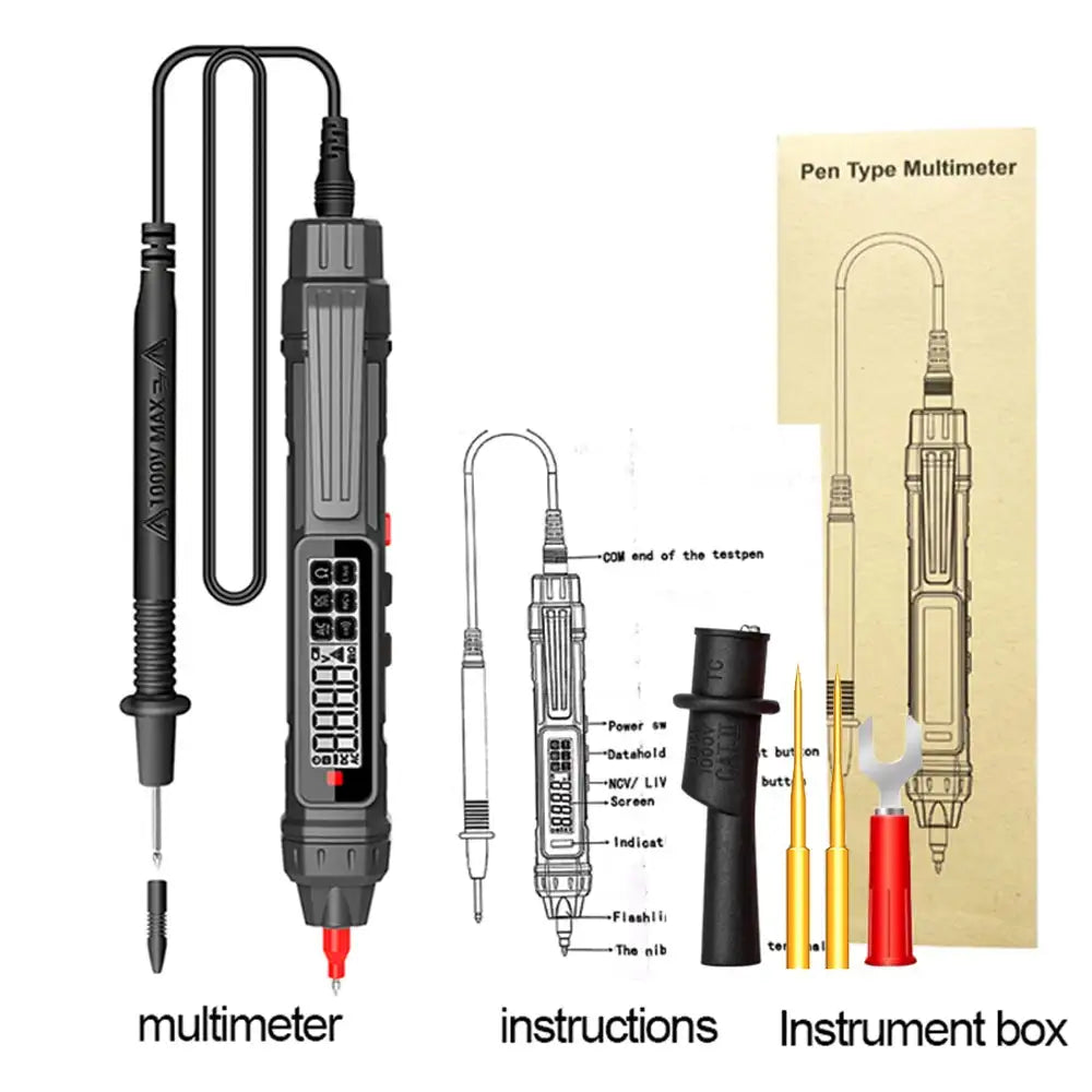 Kaemeasu Digital Multimeter NCV Non Contact Voltage Tester TASQ-12A Tool kits / CHINA