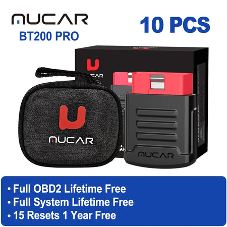 MUCAR BT200 PRO OBD2 Scanner - Free Firmware Updates 10 PCS BT200 PRO / Mexico