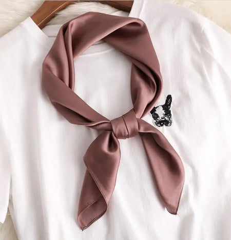 New Solid 60x60cm Square Scarf &ndash; Premium Imitation Silk for Stylish Versatility