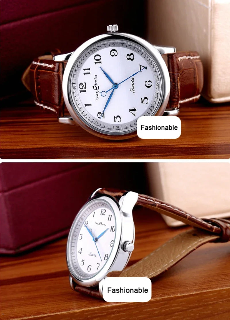 Lovers&rsquo; Quartz Watch Reverse Anticlockwise &ndash; Waterproof Dial