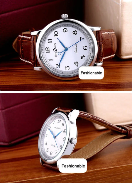 Lovers&rsquo; Quartz Watch Reverse Anticlockwise &ndash; Waterproof Dial