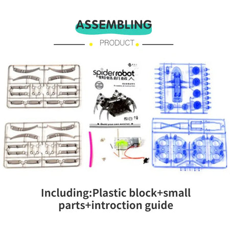 DIY Electric Robot Spider Toy - STEM Educational Kit for Kids' Christmas &amp; Birthday Gifts no box