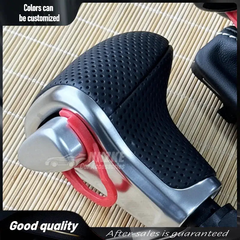 LHD Black Leather With Hole Gear Shift Knob For AUDI Q7 Q5 A3 A4 A5 A6 A7 C6 C7 4G1 713 139 4G1713139 Car Accessoriess by InterCyprus Trading Ltd
