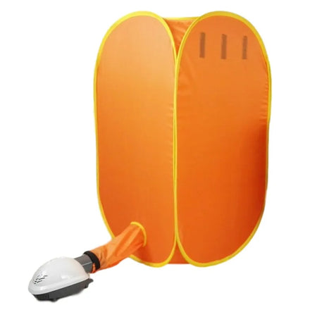 Portable Electric Clothes Dryer Folding Travel &ndash; Fast Drying Orange
