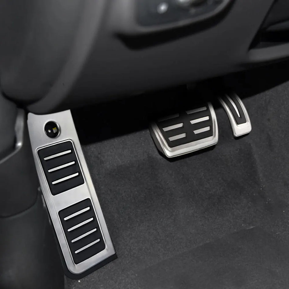 Накладки на педали из нержавеющей стали, противоскользящие для Audi A6 и A7 C8 с автоматической трансмиссией