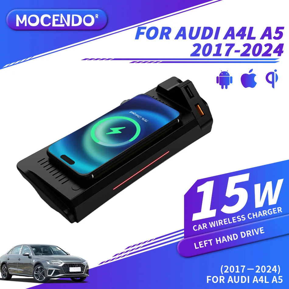 Chargeur de téléphone sans fil rapide pour Audi A4 B8 B9 A5 Q5 Allroad S5 Montage
