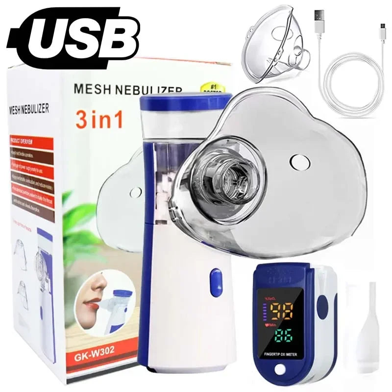 YUKUI Fingertip Pulse Nebulizer &ndash; Portable Asthma Inhaler with Dual Mode Mode 1