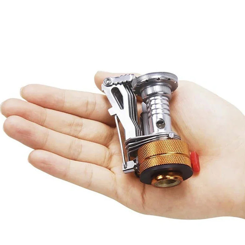 Ultra-Light Aluminum Camping Stove for Outdoor Cooking, Gas Cooker
