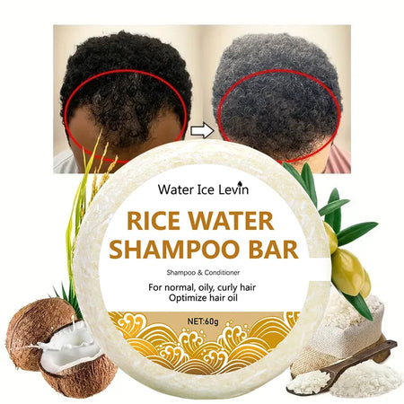 Organic Rice Shampoo Soap Bar &ndash; Nourishing Hair Growth Formula