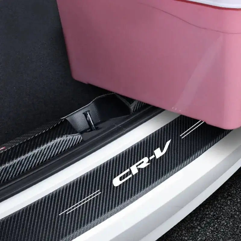 Carbon Fiber Door Sill Protector For Honda CRV 2017 2021
