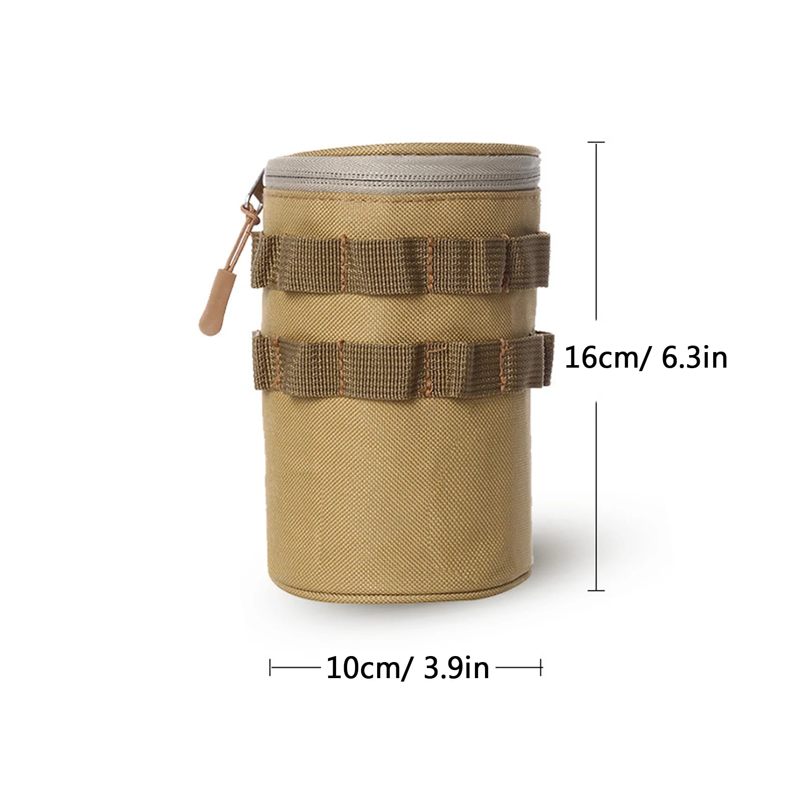 LIXADA Outdoor Water Bottle Storage Bag &ndash; Portable Design khaki L