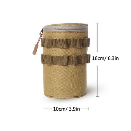 LIXADA Outdoor Water Bottle Storage Bag &ndash; Portable Design khaki L