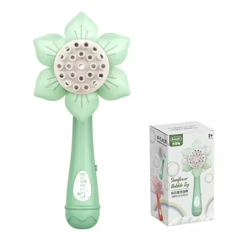 23 Holes Bubble Gun &ndash; Fun Outdoor Bubble Blowing Green color box