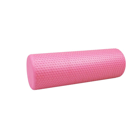 High-Density EVA 18in Yoga Foam Roller for Muscle Massage and Recovery Pink 45cm