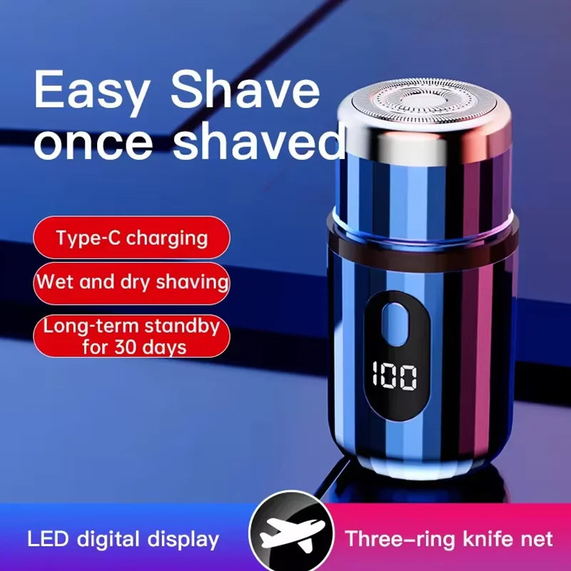 Mini Electric Shaver - USB-C Rechargeable &amp; Waterproof Portable Shaver