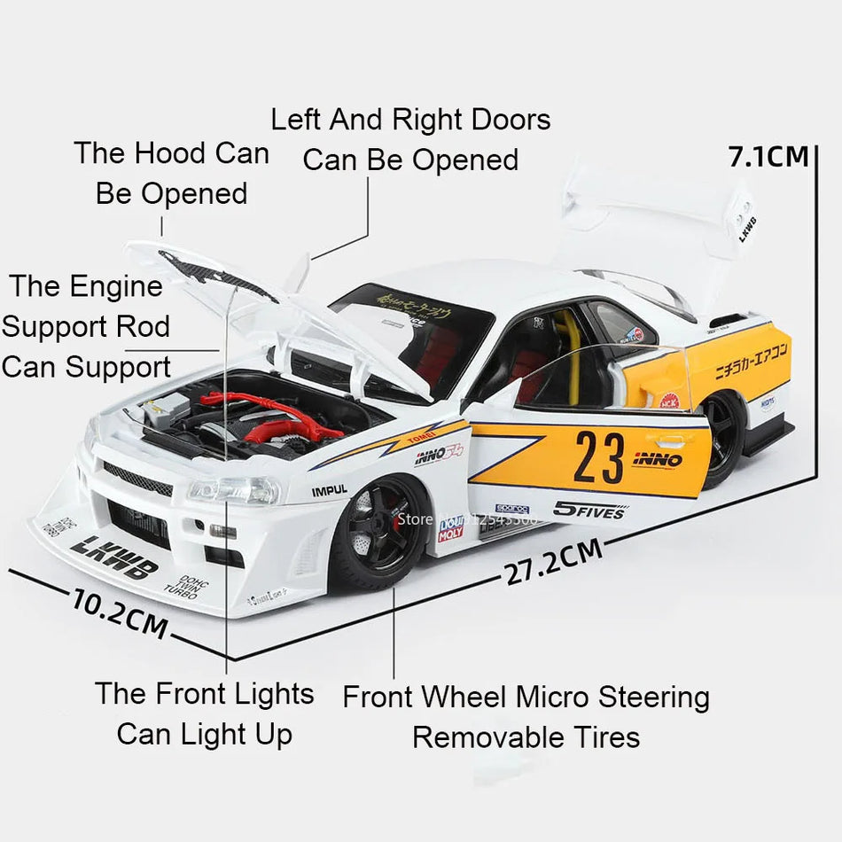 Model de mașină diecast la scară 1:18 cu absorbție a șocurilor pentru Jaguar XE SV Project8