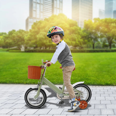 12 Inch Kids Bike With Training Wheels &ndash; Dual Brakes