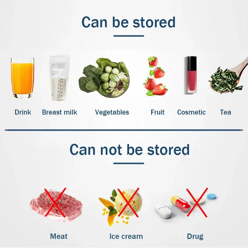 Mini Portable Refrigerator 12V 220V Silent Cooler For Car