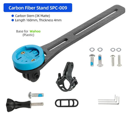 Carbon Handlebar Computer Bracket For Garmin Bryton Wahoo CB Long SPC009WH-B